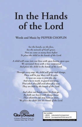 Pepper Choplin, In the Hands of the Lord SATB Chorpartitur