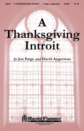 A Thanksgiving Introit Chor Chorpartitur