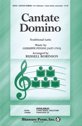 Cantate Domino 3-Part Choir Chorpartitur