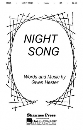 Gwen Hester, Night Song 2-Part Choir Chorpartitur