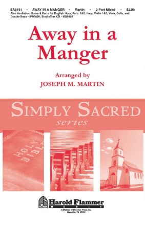 Away in a Manger (from Canticle of Joy) 2-Part Choir Chorpartitur