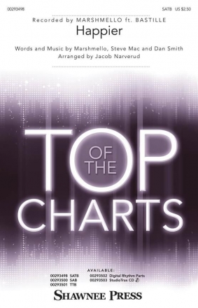 Marshmello_Dan Smith_Steve Mac, Happier SATB Chorpartitur