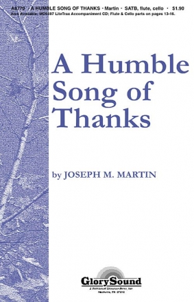 A Humble Song of Thanks SATB Chorpartitur