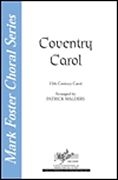 Coventry Carol SATB a Cappella Chorpartitur