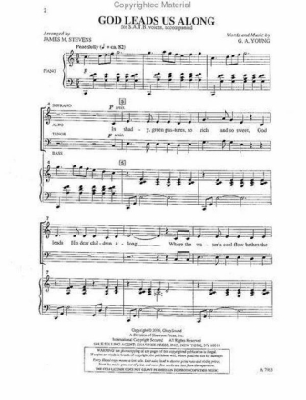 G.A. Young_James Michael Stevens, God Leads Us Along SATB Chorpartitur