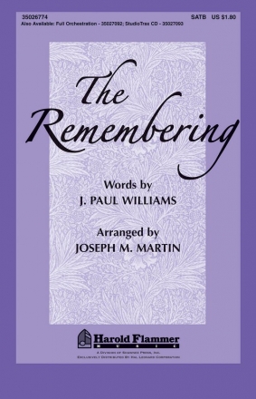 The Remembering SATB Chorpartitur