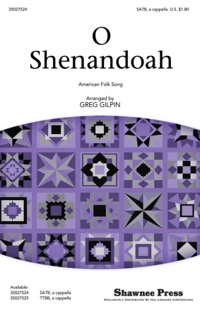 O Shenandoah SATB a Cappella Chorpartitur