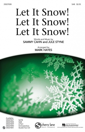 Let It Snow! Let It Snow! Let It Snow! for mixed choir (SAB) and piano choral score