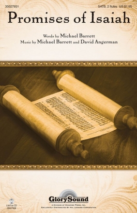 David Angerman_Michael Barrett, Promises of Isaiah SATB Chorpartitur