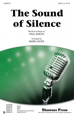 The Sound of Silence for mixed chorus (SSAB) (piano accomp.) chorus score