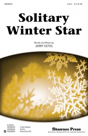 Jerry Estes, Solitary Winter Star 2-Part Choir Chorpartitur