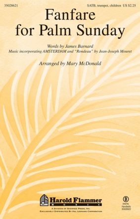 Fanfare for Palm Sunday SATB Chorpartitur