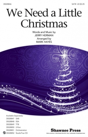 Jerry Herman, We Need a Little Christmas SATB Chorpartitur