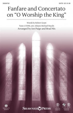 Johann Michael Haydn, Fanfare and Concertato on O Worship the King SATB and Congregation Chorpartitur