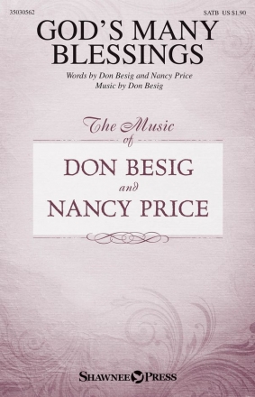 Don Besig_Nancy Price, God's Many Blessings SATB Chorpartitur