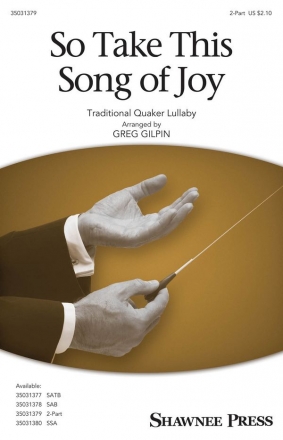 So Take This Song of Joy 2-Part Choir Chorpartitur