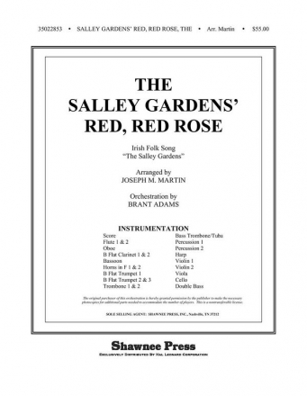 The Salley Gardens' Red, Red Rose Orchestra Partitur + Stimmen