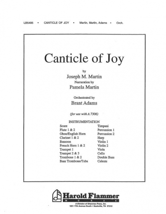 Joseph M. Martin, Canticle of Joy Orchestra Partitur + Stimmen