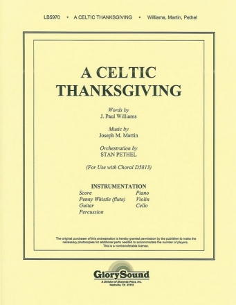 J. Paul Williams_Joseph Martin, A Celtic Thanksgiving Orchestra Partitur + Stimmen