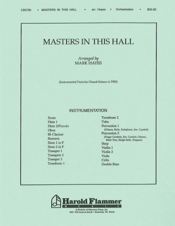 Gustav Holst, Masters in This Hall Orchestra Partitur + Stimmen