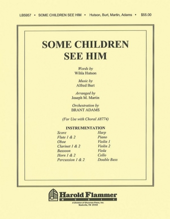 Alfred Burt, Some Children See Him Orchestra Partitur + Stimmen