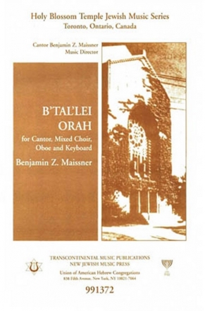 B. Maissner, B'tal'lei Orah SATB Chorpartitur