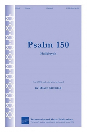 Erik L.F. Contzius, Psalm 150 Hal'luyah SATB Chorpartitur