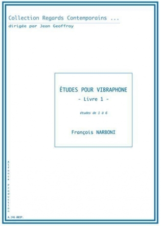 Franois Narboni, Etudes Pour Vibraphone Vibraphone Buch