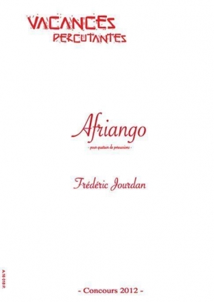 Frederic Jourdan, Afriango Glock, Toms, Vibra, Marimba, Caxixi Partitur + Stimmen