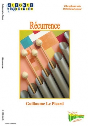 Guillaume Le Picard, Recurrence Percussionensemble Partitur + Stimmen