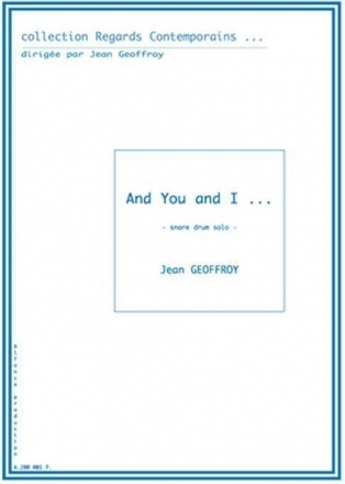 Jean Geoffroy, And You And I ... Snare Drum Buch