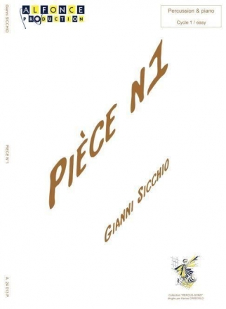 Gianni Sicchio, Piece N1 Caisse Claire, Tom Basse, Tple Block, Cymbale Partitur + Stimmen