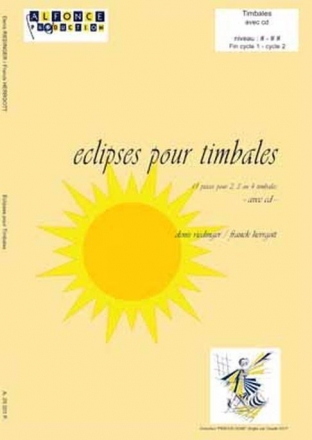 Denis Riedinger, Eclipses Pour Timbales Timbales [Timpanis] - Avec Cd - Buch + CD