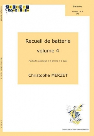 Christophe Merzet, Recueil De Batterie, Volume 4 Schlagzeug Buch