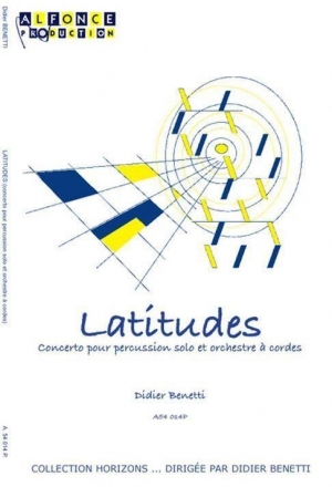 Didier Benetti, Latitudes Percussionensemble Partitur + Stimmen