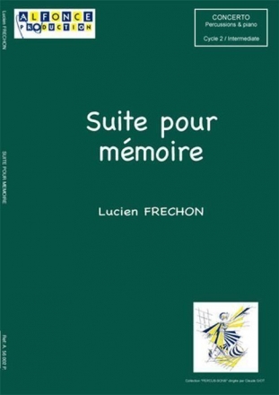 Lucien Frechon, Suite Pour Memoire Percussionensemble Partitur + Stimmen