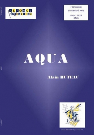 Alain Huteau, Aqua 7 Percussions Partitur + Stimmen