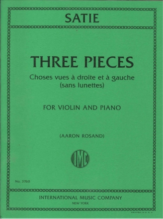 Eric Satie, Three Pieces Violine und Klavier