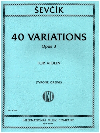 40 Variations op.3 for violin