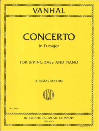 Concerto In D Major for double bass and piano