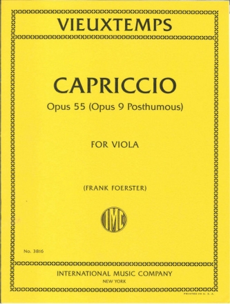 Henri Vieuxtemps, Capriccio Opus 55 Viola