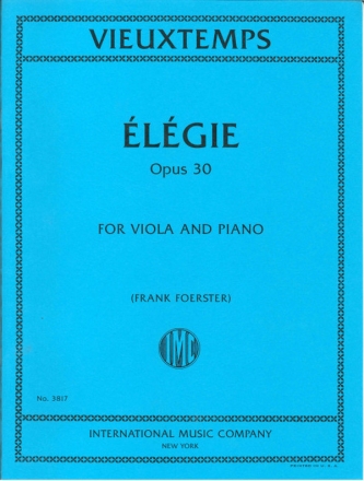 Henri Vieuxtemps, lgie, Op. 30 Viola und Klavier