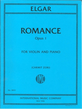 Edward Elgar, Romance, Op. 1 Violine und Klavier