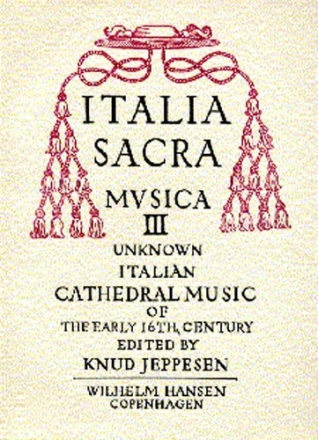 Italia Sacra Musica Vol.3 SATB Klavierauszug