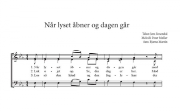 Peter Mller_Jens Rosendal, Nr Lyset bner Og Dagen Gr Mixed Choir [SAB] Klavierauszug