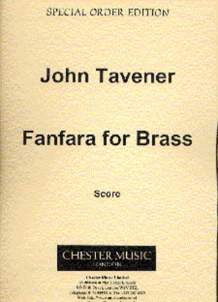 John Tavener, Fanfara For Brass Blechblserensemble Partitur