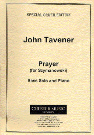 Prayer for Szymanowski for bass solo and piano