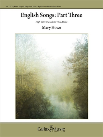 Mary Howe, English Songs, Part III High Voice or Medium Voice and Piano Buch