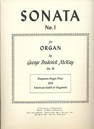 George Mckay, Sonata No. 1, Op.38 Orgel Buch