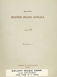 James Beale, Sonata No. 2 Klavier Buch